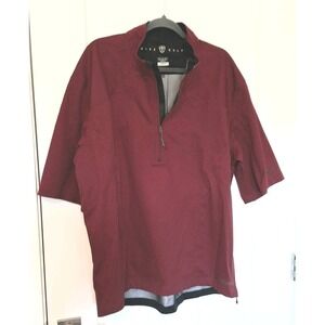 Nike Golf Storm-FIT Men's XL Crimson 1/4 Zip Short Sleeve Windbreaker